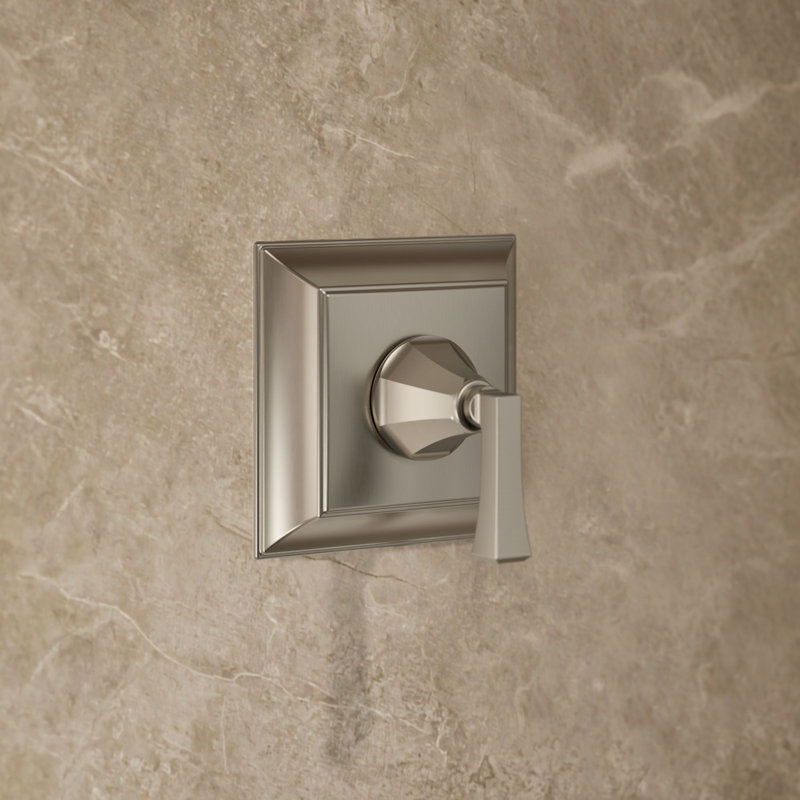 Ensemble de garniture de douche Stately Rite-Temp, Nickel brossé éclatant