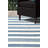 Soraya Power Loom Striped Blue Indoor/Outdoor Patio Rug-1381392696