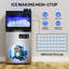 140 Lbs/Day Ice Maker, Built-In/Freestanding With 40 Lbs Bin, Flip Door, Scoop & Water Filter