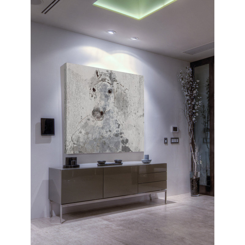 « silver soleil » par irena orlov, reproduction d’art sur toile tendue, H 32 po x l 32 po x P 1,5 po
