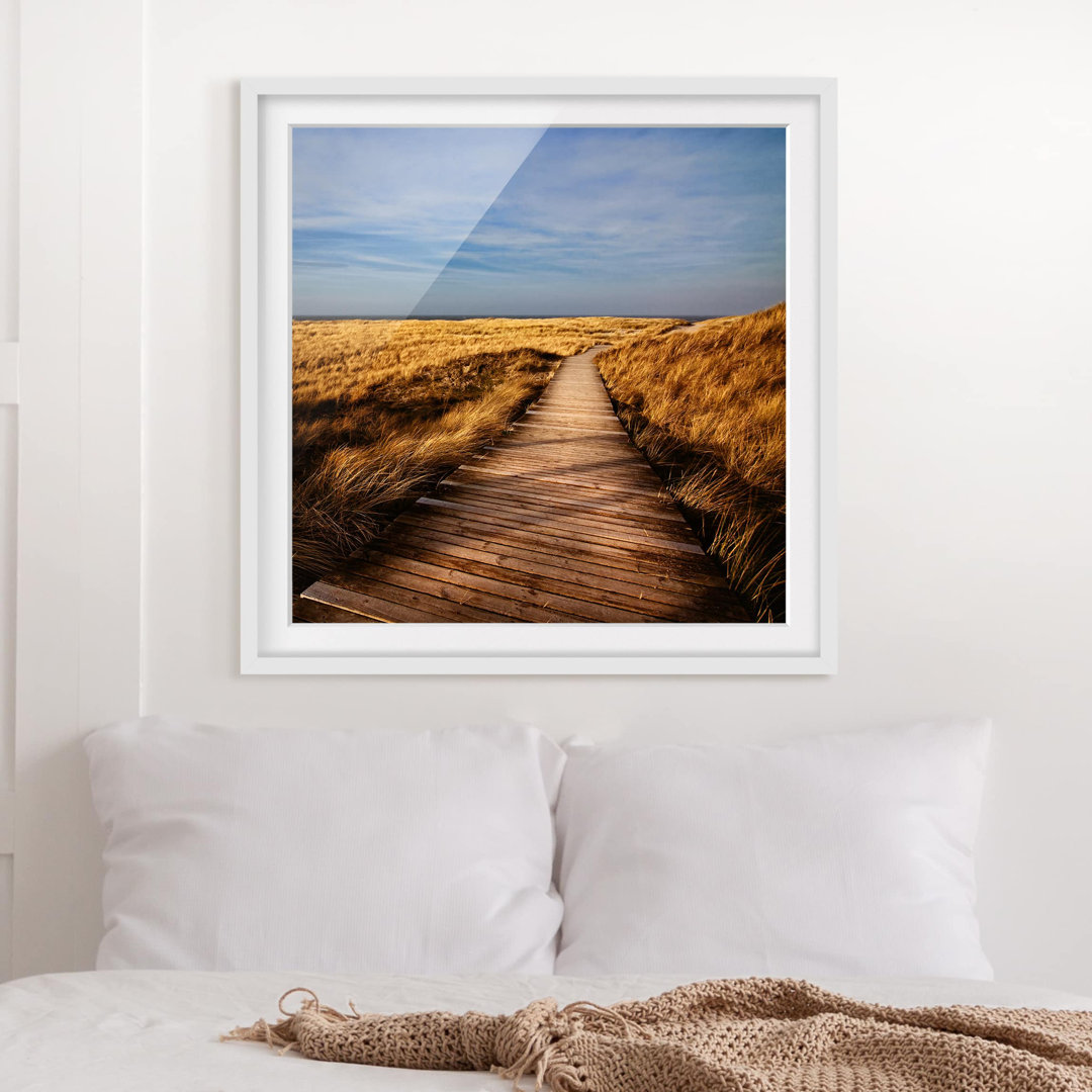 Gerahmtes Poster Dune Path on Sylt