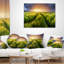 Coussin lombaire imprimé paysage et tempête