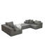 Ensemble de canapé modulaire rembourré moderne, canapé modulaire en L modulaire avec 6 coussins, canapé confortable-864659650