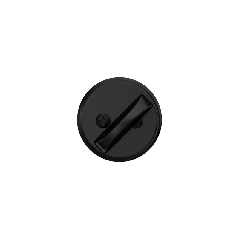 Single Cylinder Deadbolt, Matte Black, Yes