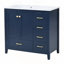 Ensemble de meuble-lavabo autoportant avec rangement abondant et fabrication durable