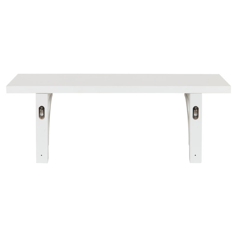 Hornyak Bracket Shelf, 8.8" H x 24" W x 8" D, White