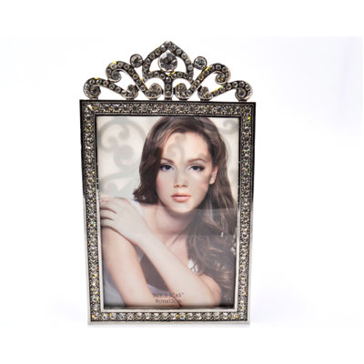 Ranee Silver Metal Beaded Picture Frame