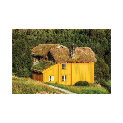Norwegian House by Mikolaj Gospodarek - Wrapped Canvas Print
