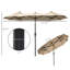 Outdoor terrace umbrella with tilting mechanism-1788687393