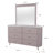 5-Piece Modern Luxury Bedroom Set, Velvet Upholstered Bed Frame, 6-Drawer Dresser, Dresser Mirror, 5-Drawer Chest, 2-Drawer Nightstand, Contemporary Bedroom Furniture-1026758345