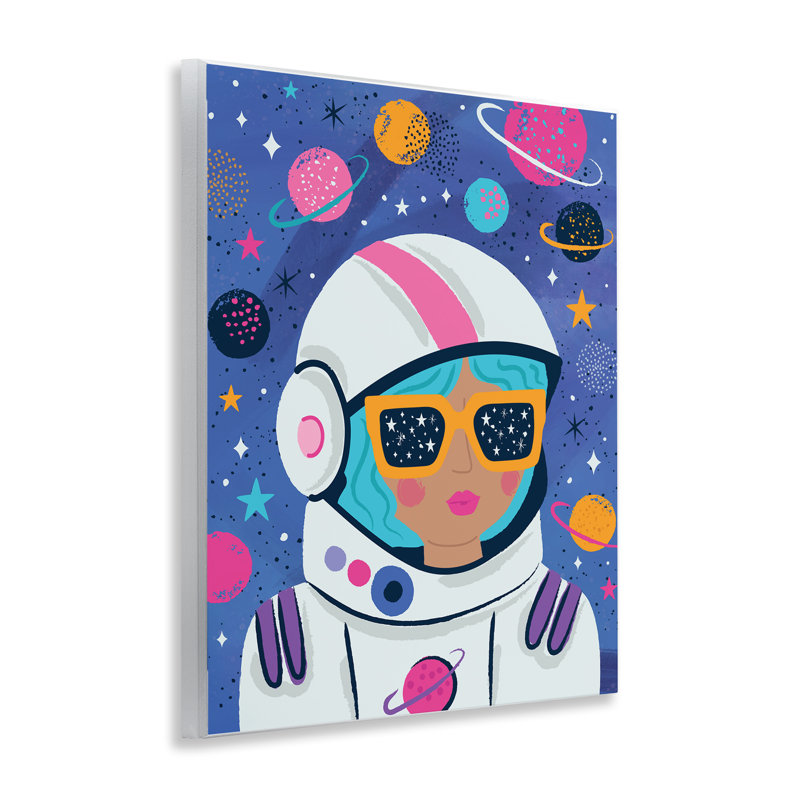 «Astronaut Gal in Space», art mural par Lisa Perry White