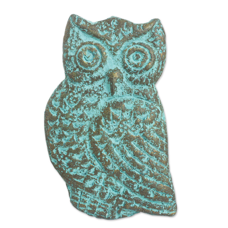 Magnifique sculpture murale en papier recyclé hibou