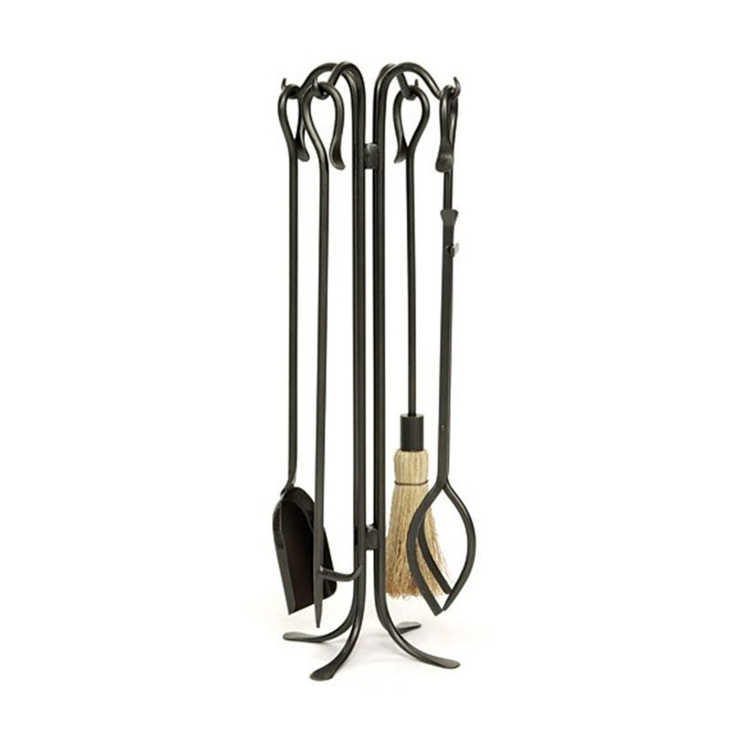 Skillings Iron Fireplace Tool Set Tool Stand