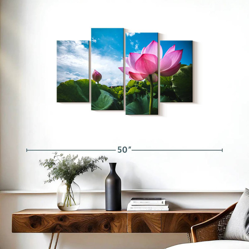Harnek Lotus Pond Cloudscape, H 22 po x l 36 po