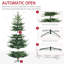Arbre de Noël artificiel avec 1218 branches réalistes, conception à ouverture automatique et assemblage facile pour des vacances sans tracas, arbre de Noël