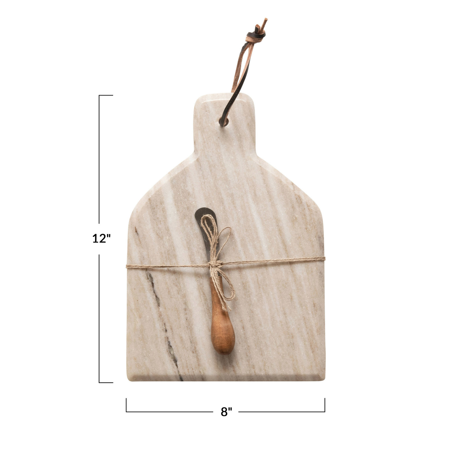 Millings Marble Cheese Board with Canape Knife
