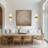 14" 2 - Light Dimmable Modern Alabaster Wall Sconces Marble Vanity Light-1838804457