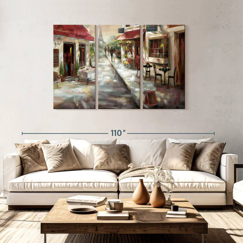 Rorry Parisian Cafe, 48" H x 74" W