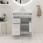 Meuble-lavabo simple 30 po avec comptoir en céramique Sharidan-310319302