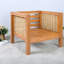 Chaises d'appoint durables, bois d'acacia et osier, charme rustique pour les patios