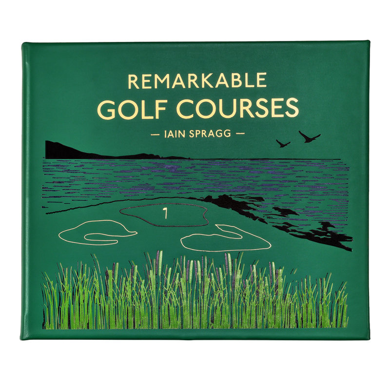 Remarkable Golf Courses Leather Bound Special Edition Coffee Table Book