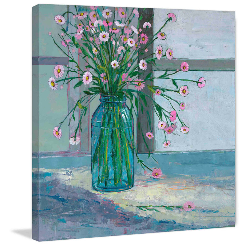24" x 24" Multicolor Floral Arrangement on Canvas