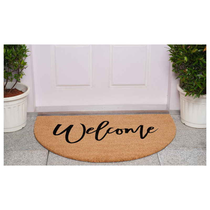 Paillasson demi-rond 24 po x 36 po