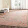 Rectangle Centennial Floral Hand-Knotted Cotton/Viscose Area Rug in Gray/Red