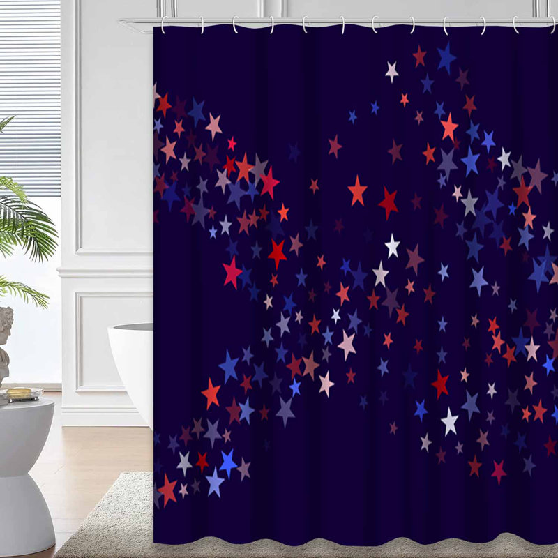 Rideau de douche à 12 crochets American American Day, L 72 po x l 78 po