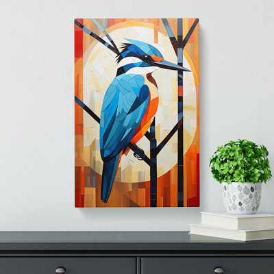 Kingfisher Constructivism - Wrapped Canvas