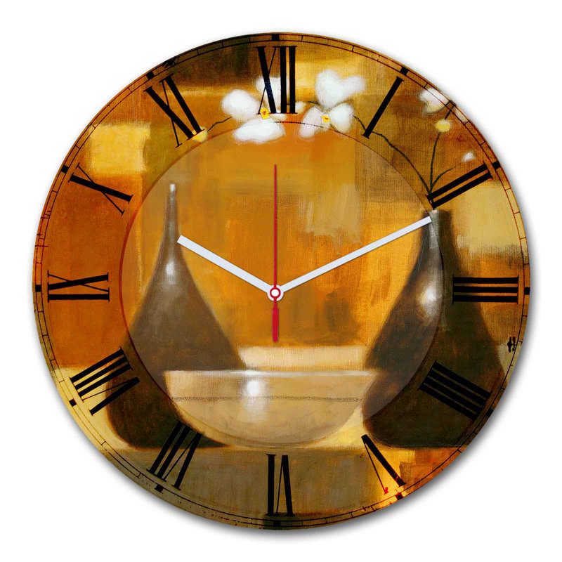Elegant Decorative Wall Clock, 11.8 inches Diameter | 100% MDF with 0.2 inches Thickness | Stylish Design for Home or Office | Modern Timepiece Adds Sophistication to Any Space