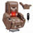 Brown PU Power Lift Recliner - 8-Point Massage, Lumbar Heating, USB, Cup Holders, Infinite Position-1181442302