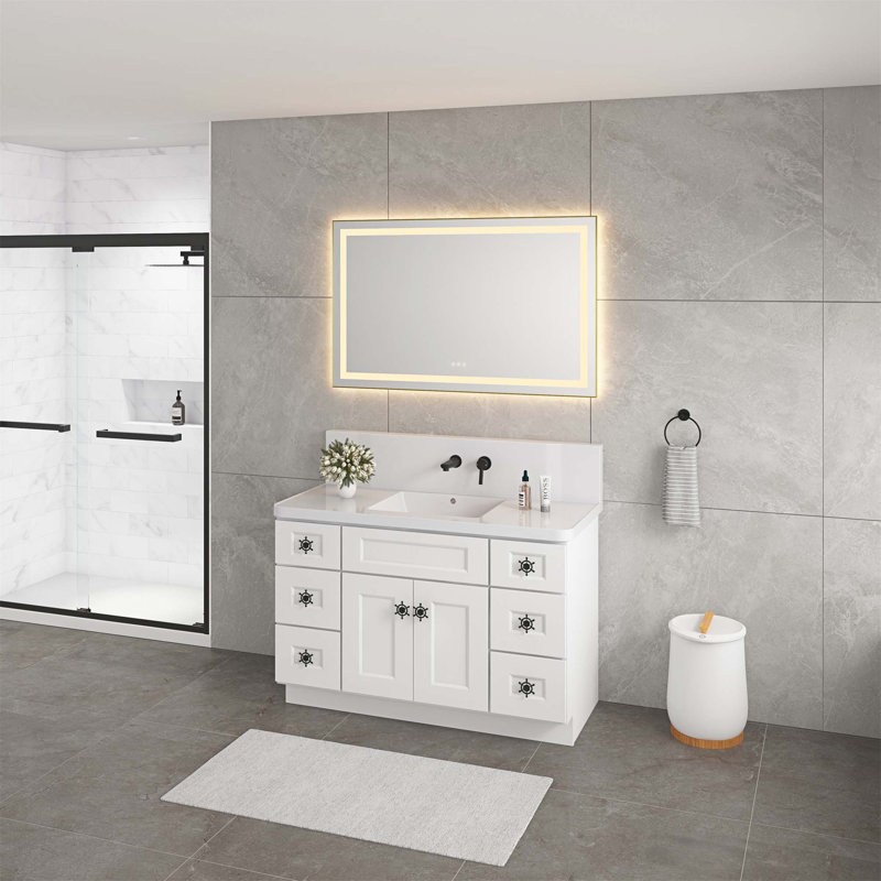 Bathroom Led Mirror Is Multi-Functional And Each Function Is Controlled By A Smart Touch Button