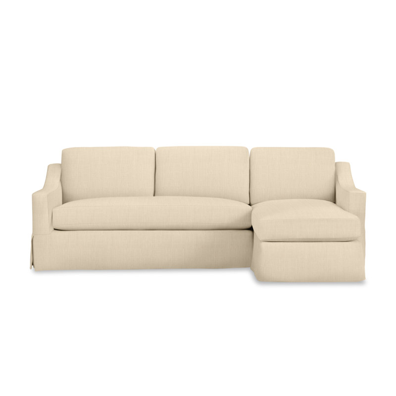 Cranbrook Upholstered L-Shaped Sectional, Right Hand Facing, Canvas Flax Sunbrella® Canvas