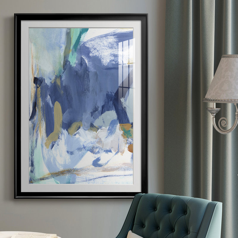 Blue Room II - reproduction de cadre photo, H 24,5 po x l 18,5 po x P 1 po, Noir