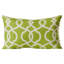 Housse et insert de coussin rectangulaire en coton damassé Lattice-22532348