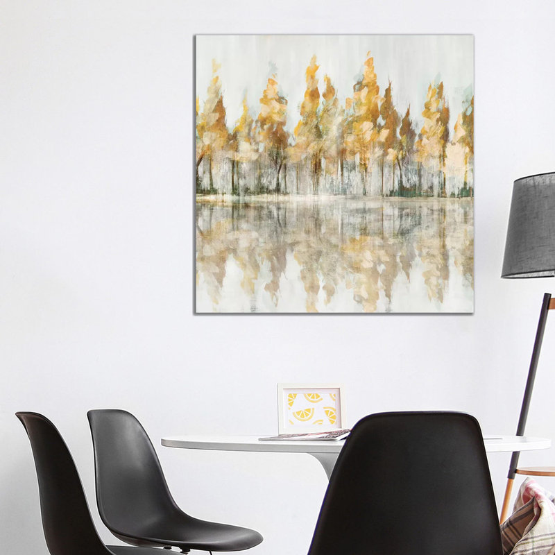 Across The Narrow Lake by Isabelle Z - Print on Canvas, Wrapped Canvas, 45.72 cm H x 45.72 cm W x 3.175 cm D