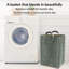 Panier à linge en velours côtelé 55L-114884644