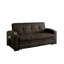 Canapé futon capitonné de style transitionnel