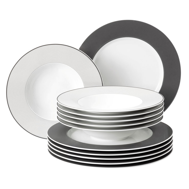 12 Piece Dinnerware Set, Service for 6