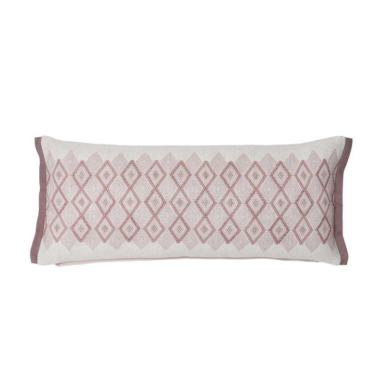 Marielle Ikat Cream Rectangular Boudoir / Breakfast Cushion