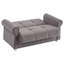 Causeuse convertible rembourrée avec rangement, gris-57519545