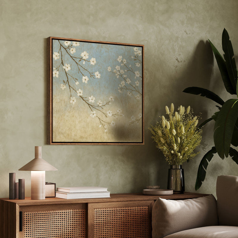Art mural encadré abstrait rétro antique classique pour chambre à coucher, H 16 po x l 16 po, Naturel