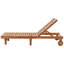 Jaque 197cm Long Reclining Acacia Single Chaise