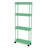 Ultra-thin Rolling 4-tier Storage Vehicle,Green,Easy to Install & Durable,Mobile & Stable,Used for Storage in Small Spaces-109101429