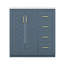 Ensemble de meuble-lavabo autoportant 36 po avec 3 tiroirs en céramique 36 po-116830608