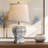 20.75"classic Black And White Ceramic Desk Lamp, Suitable For Bedroom, Living Room, Bedside Table