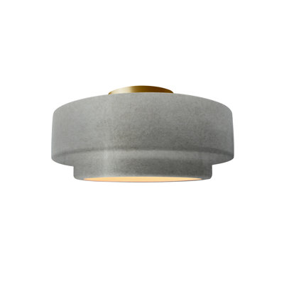 Plafonnier semi-encastré en céramique Radiance - ampoule remplaçable