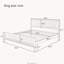King Size Mid-Century Wood Platform Bed with Headboard and Wood Slat Support | No Box Spring Needed, Seadrift-308326522-308326520