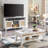 Linets Natural Rattan TV Stand,TV Console Table With Adjustable Shelves For TVs Up 75"-1719503503
